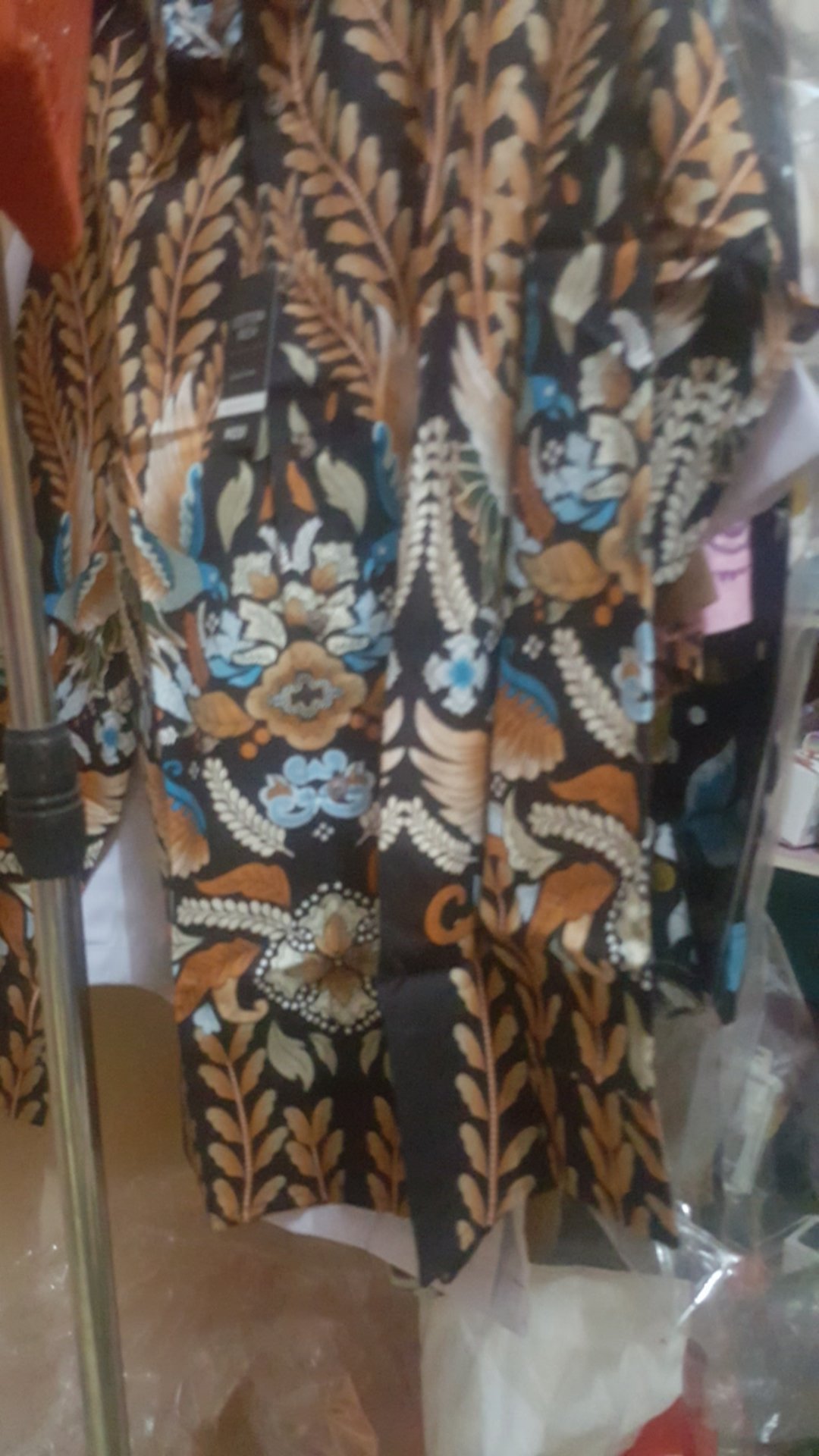 M231 Kemeja Pria Batik Panjang Hitam 1427a
