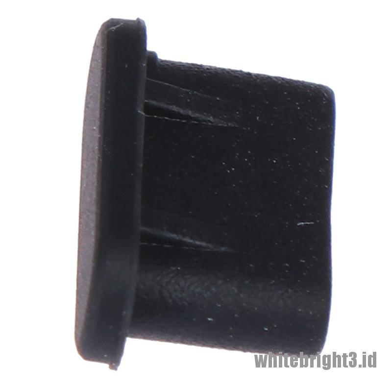 &lt; White3 &gt; 5pcs Tutup port charger USB Tipe-c anti Debu