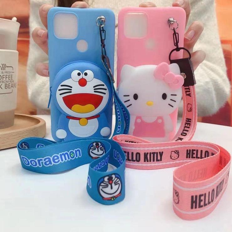 Keluaran Minggu Ini REALME C25 C25S C1 C2 C11 C12 C15 C21Y SOFT CASE KARAKTER /BONEKA DISNEY DOMPET