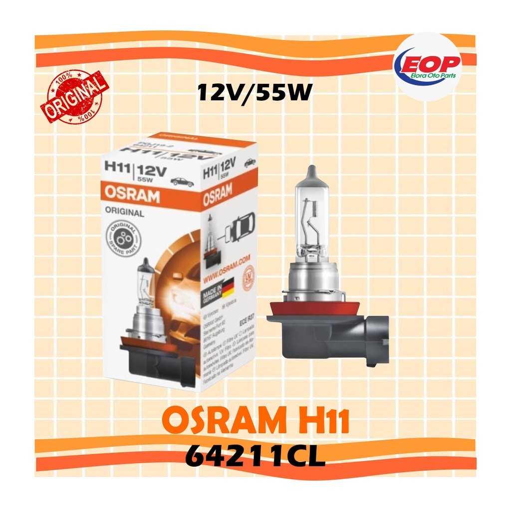 OSRAM H11 12V 55W Headlamp Std 64211CL