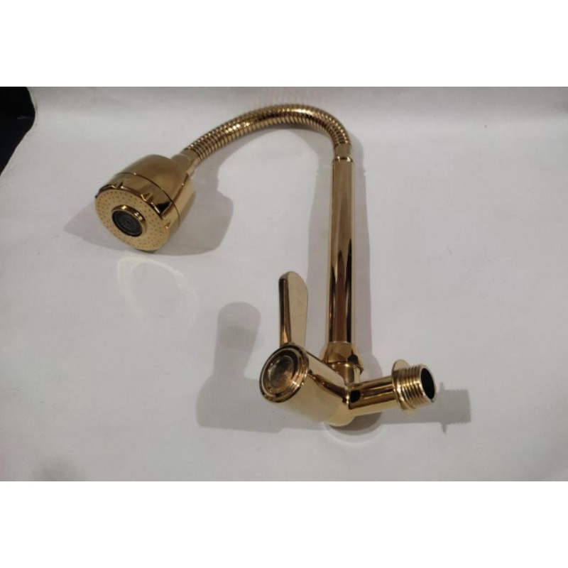 KRAN KITCHEN SINK GOLD DINDING / KRAN CUCI PIRING DINDING GOLD