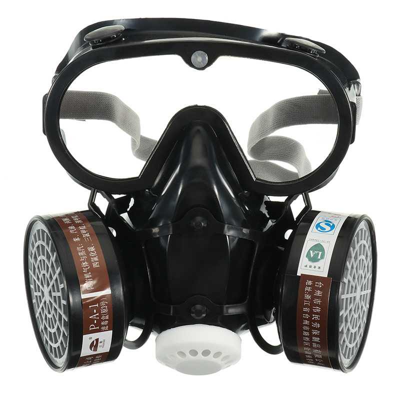 SAFURANCE Masker Gas Respirator Full Face Anti-Dust Chemical - SF01-Hitam