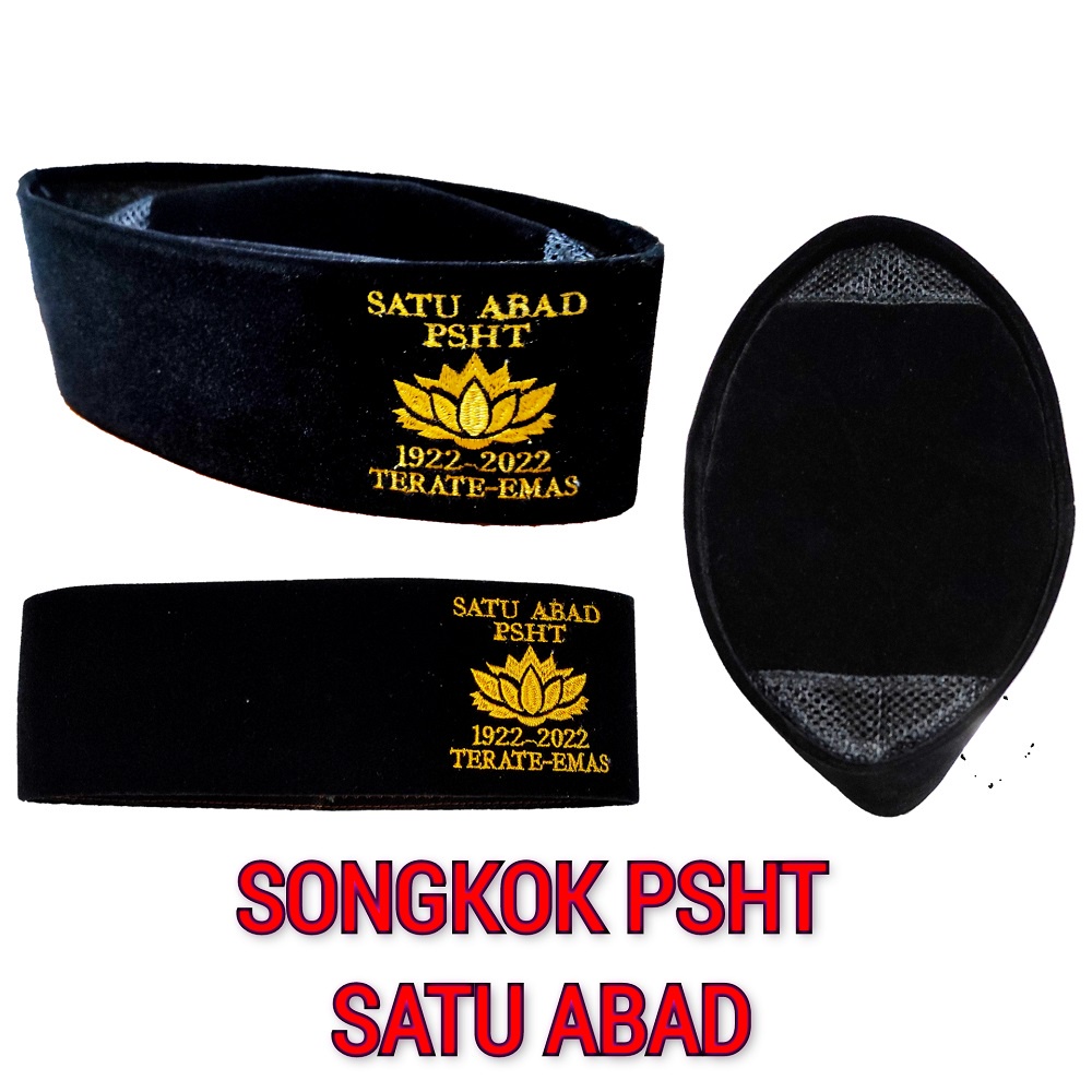 PECI PSHT SATU ABAD-PECI PSHT BORDIR TERATE EMAS-SONGKOK PSHT BORDIR-SONGKOK SH TERATE-KOPYAH PSHT