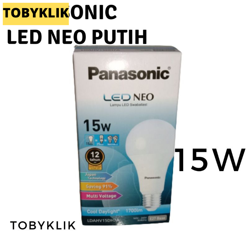 Lampu LED panasonic warna putih / Lampu LED Megaman warna putih