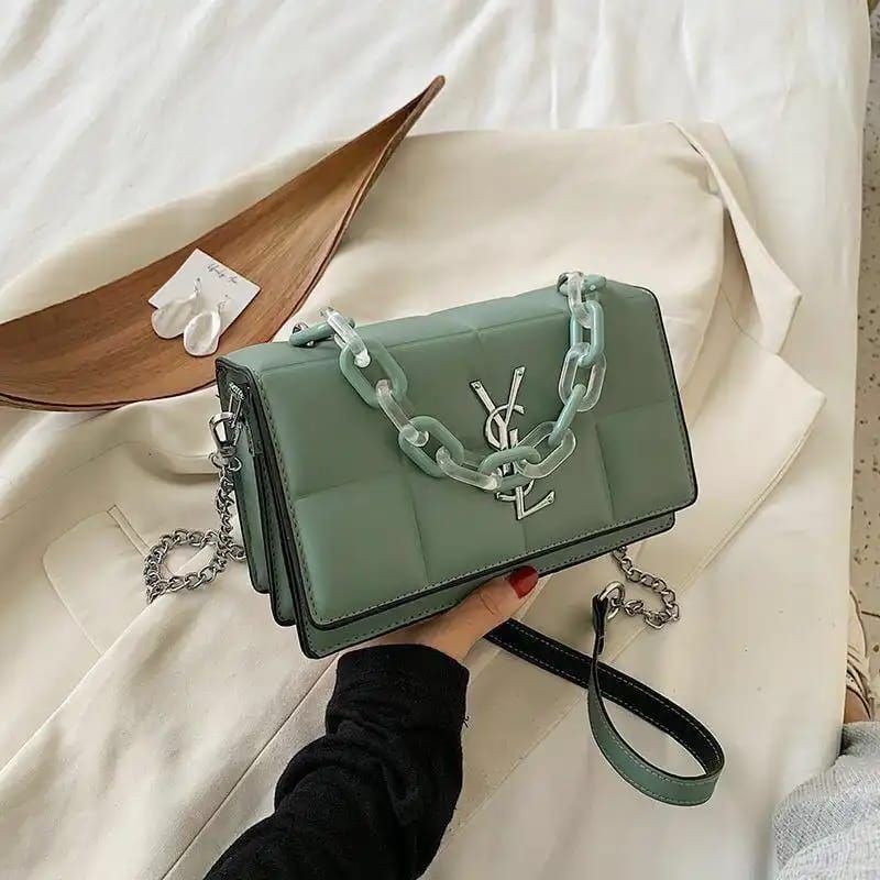 Sling Bag Tas Selempang Handbag Shoulder Import Premium Branded Murah Ori YSL Kulit Fashion EL 5095