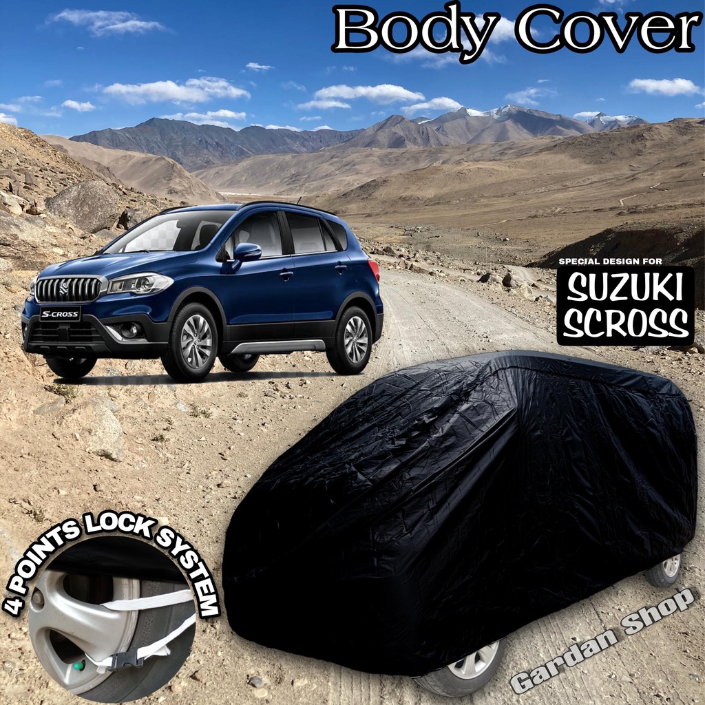 Sarung Mobil SUZUKI SCROSS Hitam POLOS Body Cover Suzuki Scross Full Black