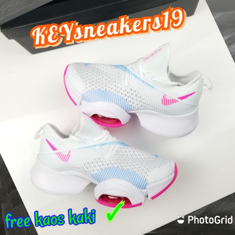 SEPATU WANITA NIKE ZOOM SUPERRET WHITE PINK