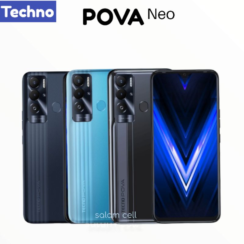 Tecno POVA neo Ram 4+3/64GB Baterai 6.000mAh Original Garansi Resmi