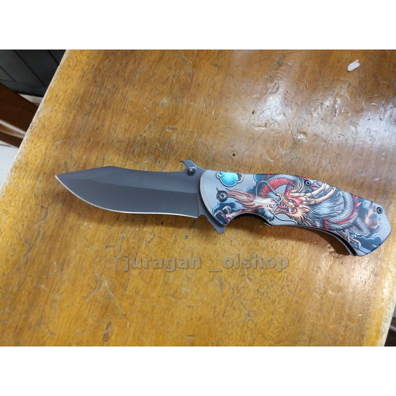 Pisau lipat cs go motif naga api