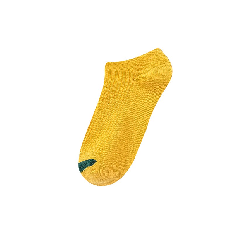 Kaos Kaki Ankle Pendek Lucu Tebal 1kg muat 86pcs Motif Brown Import Lembut GANNISE KK0002-KK0009 YELLOW