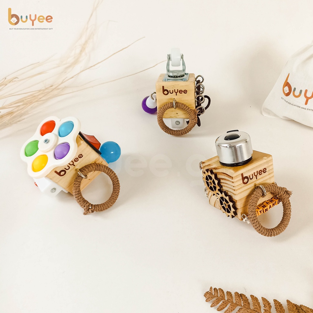 BUSY CUBE BUYEE GIFT | Mainan Edukasi Montesori Balita | Kubus Main | Wooden toys