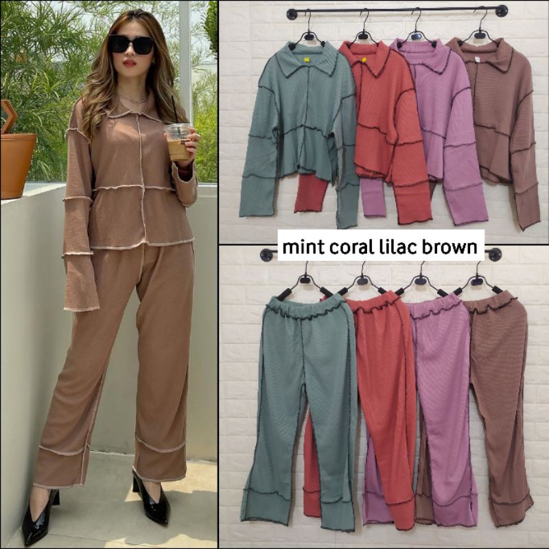 SETELAN CELANA UNIQLO KNIT PREMIUM BOLBAL BOLAK BALIK