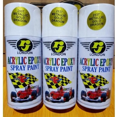 Pilok Pilox Cat RJ Metalic Gold Dragon 2537 Kuning Gold Metalik 150cc Cat Semprot RJ 150cc
