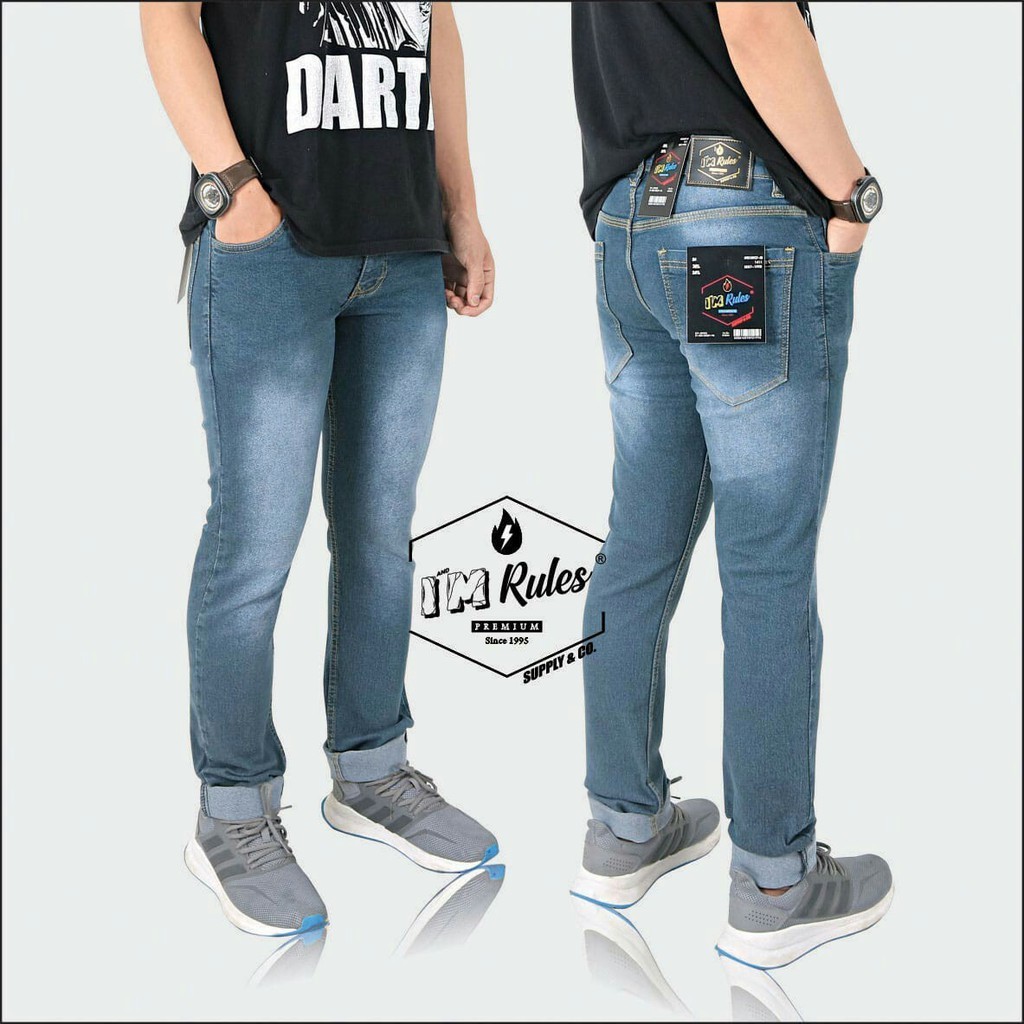 Celana Jeans Pria Skinny Denim I'M Rules (ORIGINAL)