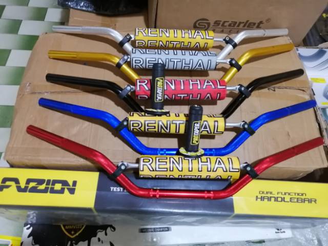 Stang renthal cross trail universal satu set busa stang dan handgrip protaper / stang cross trail