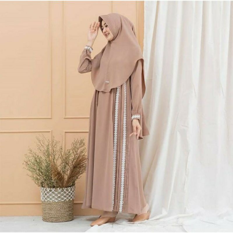 DENADA SYAR'I FREE HIJAB/GAMIS TERBARU 2021/FASHION MUSLIM