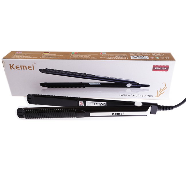 Catokan Rambut 2 in 1 Pelurus Dan Curly Kemei KM-2139 Temperatur Control