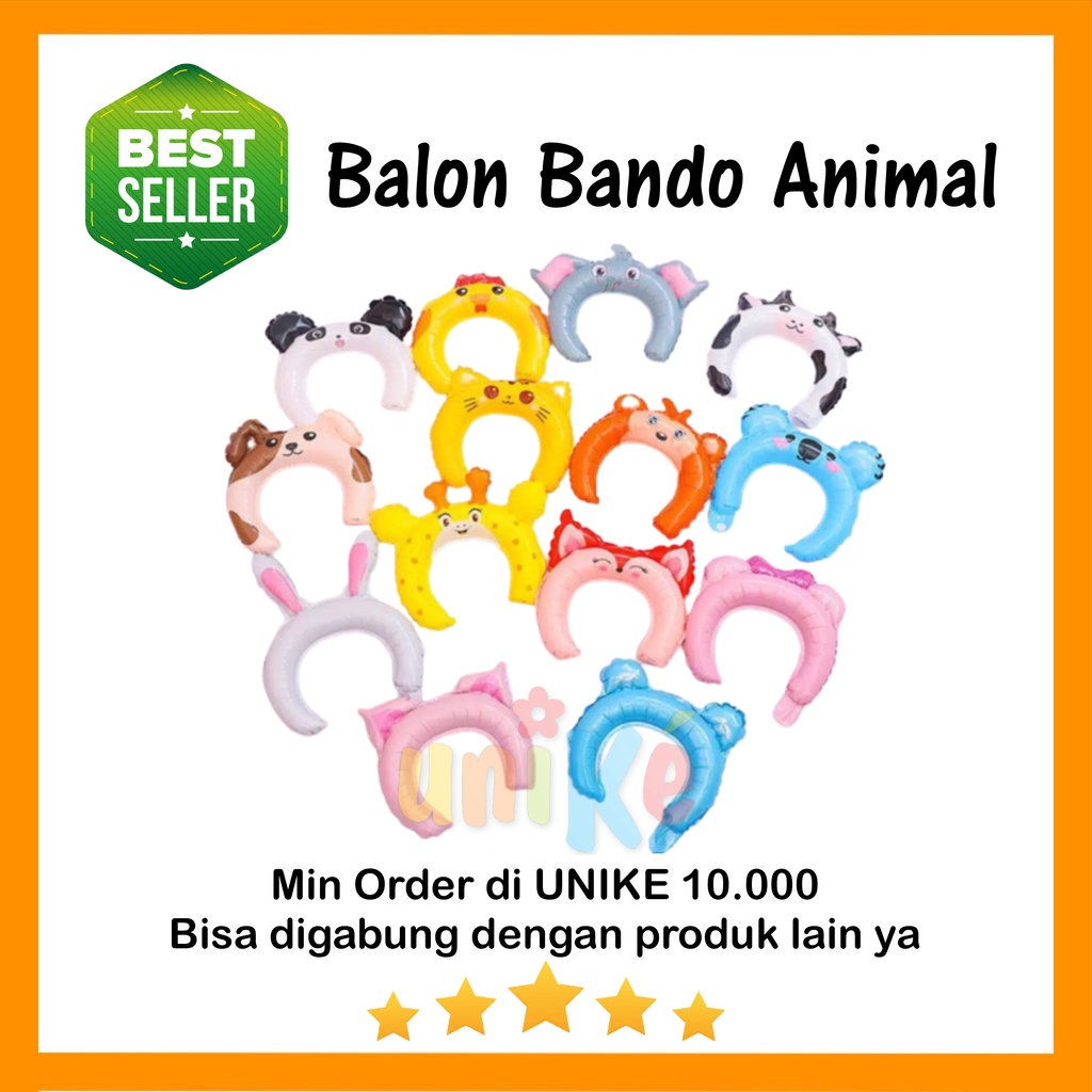 HOT NEW BALON FOIL BANDO Animal Topi ulang tahun anak harga murah