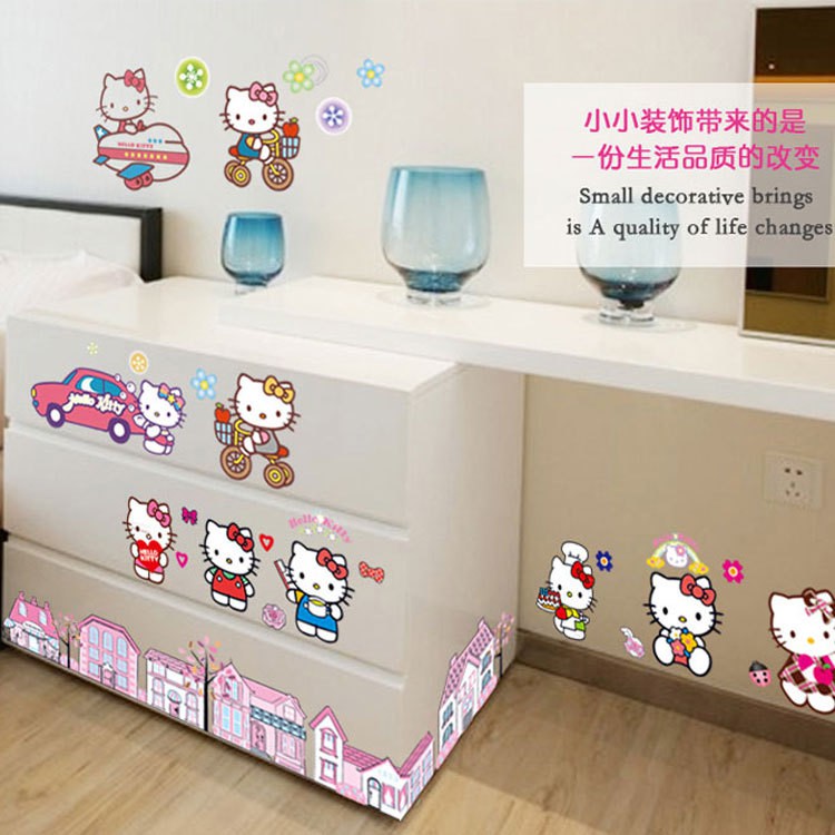 RELIZA WALL STICKER KARTUN ANAK KIDS ANIMASI STIKER DINDING DF9908