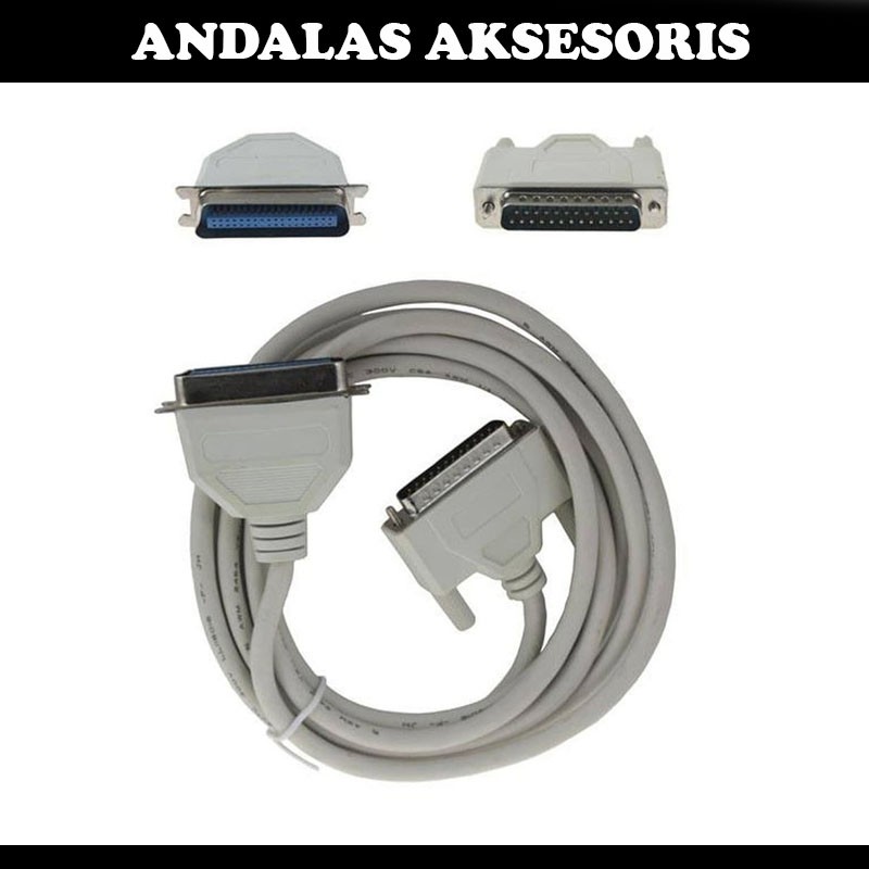 Kabel LPT printer male to female 1,5 meter