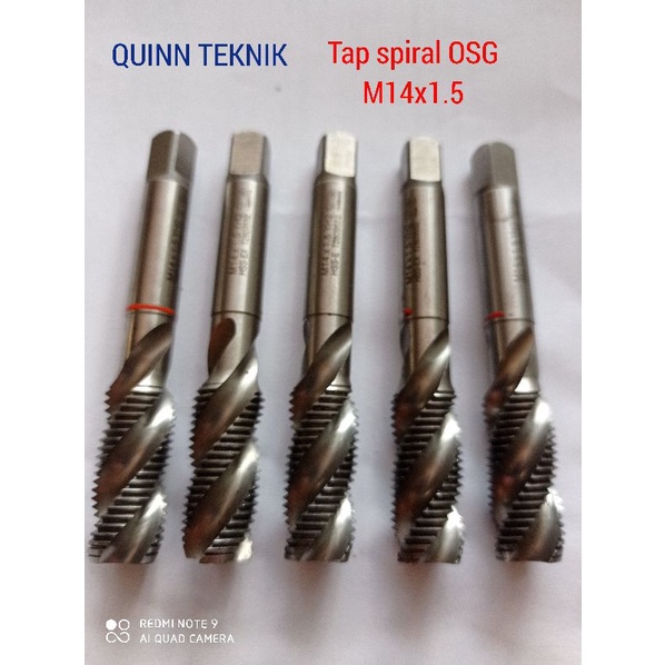 osg tap mesin.tap spiral m14x1.5 baut 19 osg