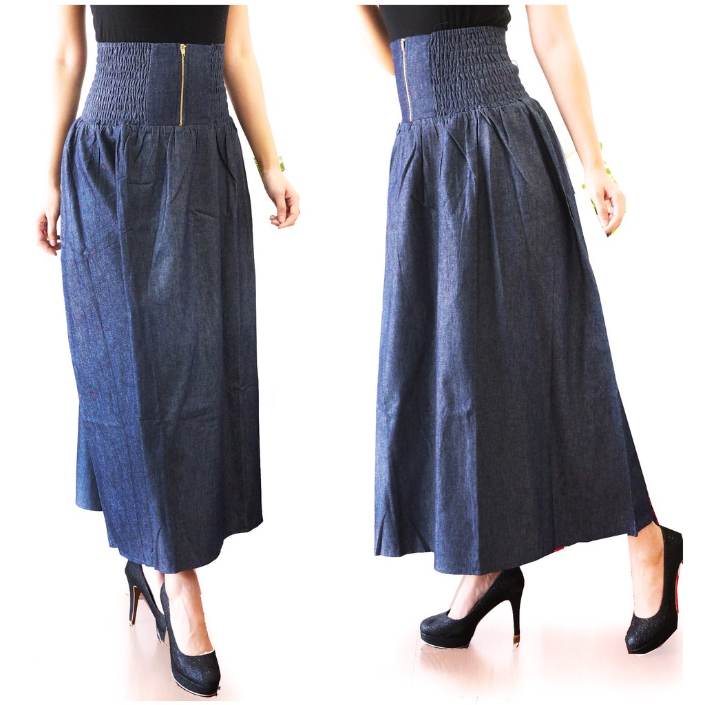 

Sonia - Rok Jeans Sonia / Rok Denim / Rok Panjang / Rok Muslim / Rok Maxi