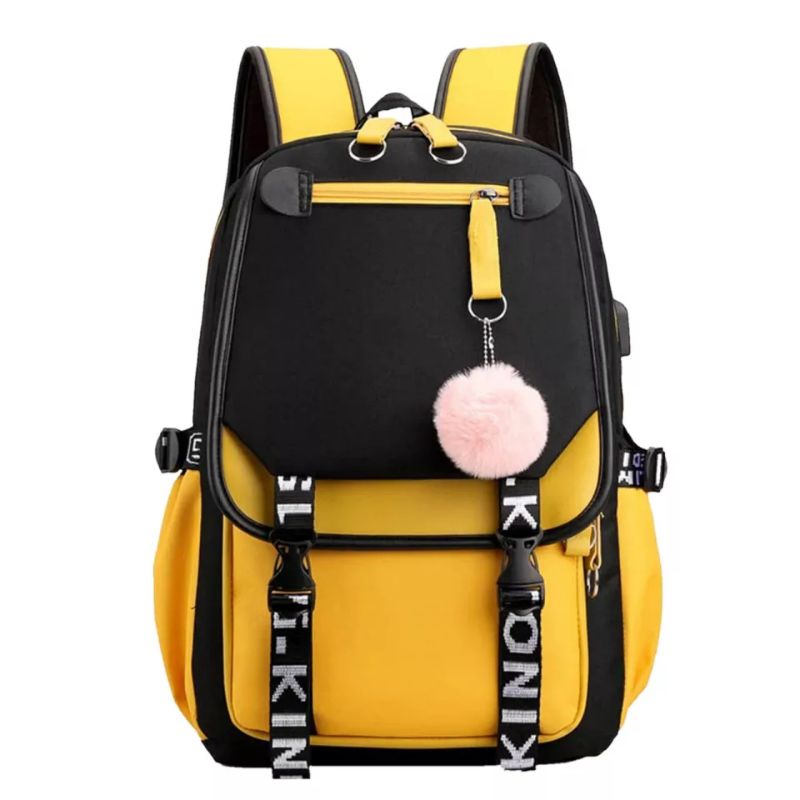 Qisswa_Backpack Korea Multifungsi LEISURE Tas Seklah Anak Permpuan Kanvas BACK TO SCHOOL Wanita Cewek Terlaris Ransel KOREAN STYLE Backpack Sekolah