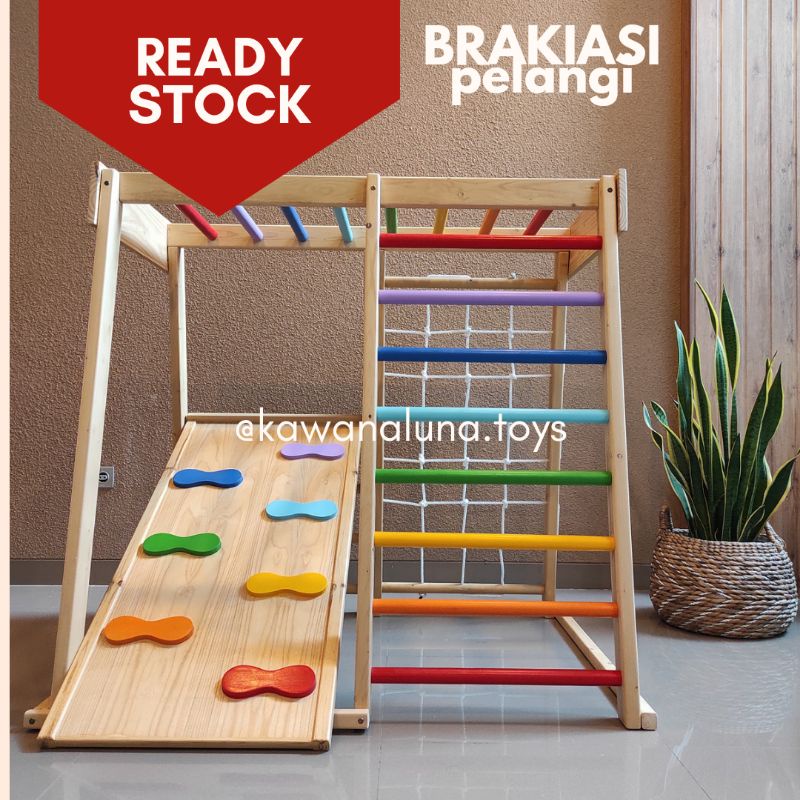 Brakiasi Warna/Brakiasi Anak/ Tangga Brakiasi/ Panjatan Anak Brakiasi