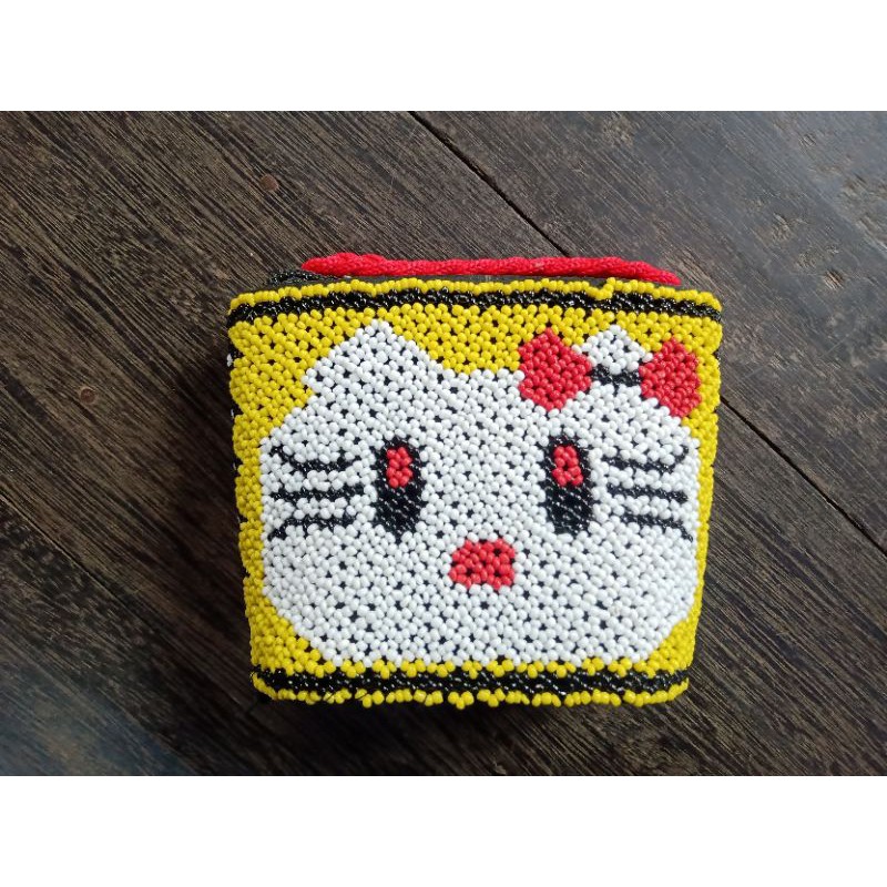 TAS MANIK HELLO KITTY KECIL/ TAS KOIN/ TAS MANIK KALIMANTAN/ TAS IMUT/ TAS LUCU /TAS SELEMPANG