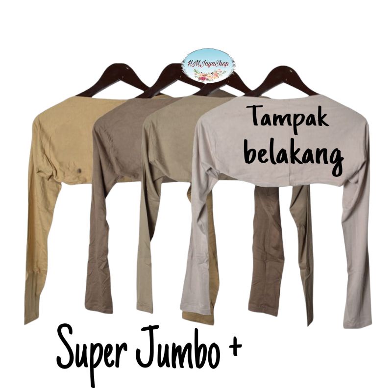 Manset Sambung Bolero Jumbo Balero Lengan Panjang Polos Rayon Super