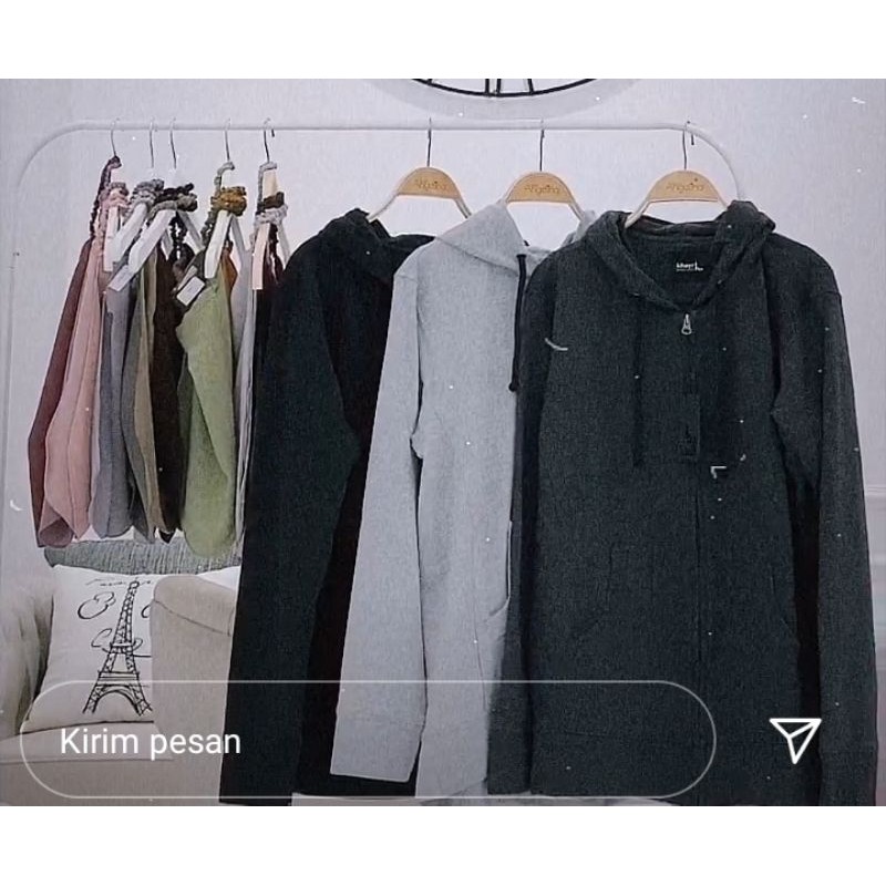 BASIC ZIP HOODIE BY KHAYR ATELIERANGELINA