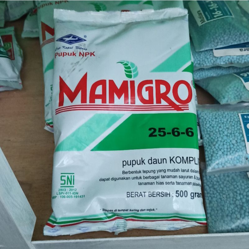 Pupuk daun nitrogen Mamigrow mamigro super N 25/6/6