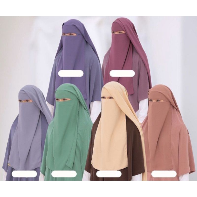 Jual Niqab Yaman Elang Siffon Sillky Medan Shopee Indonesia 4186