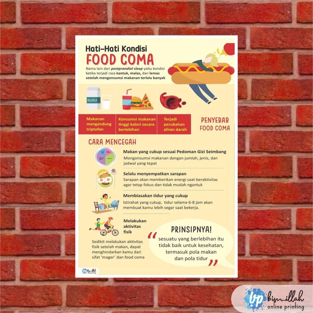 

Poster Kesehatan Hati Hati KOndisi Food Coma