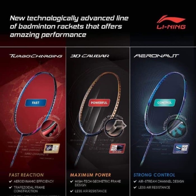 ORIGINAL Lining Calibar 900C Combat Raket Badminton