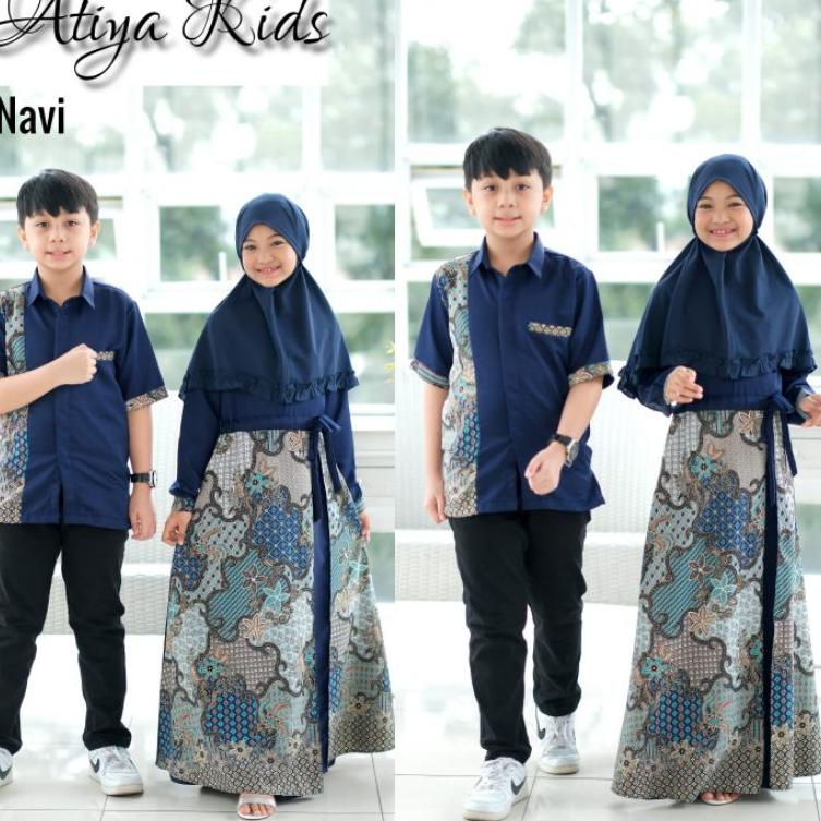 GAMIS BATIK ATIYA COUPLE (KODE X6099)