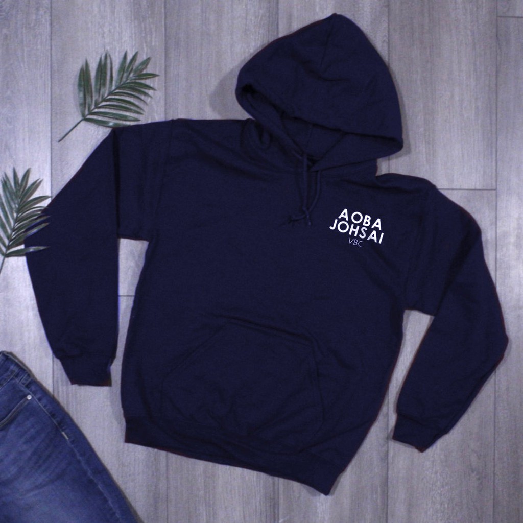 Hoodie AOBA JOHSAI Casual Haikyuu Navy