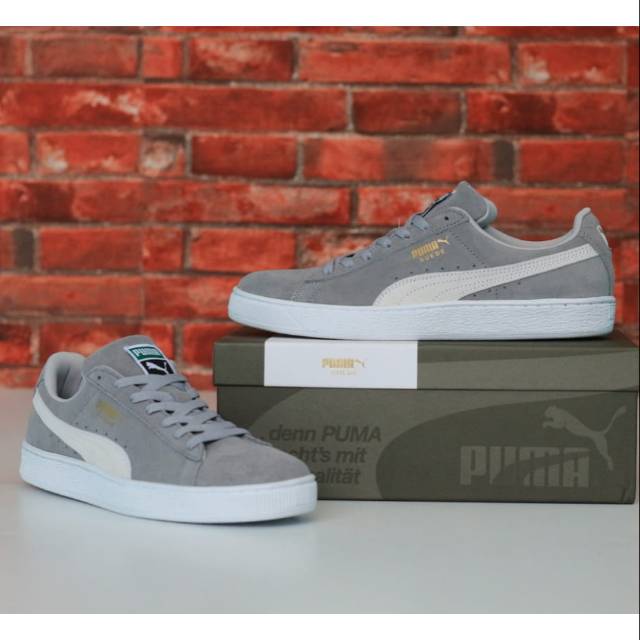 PUMA SUEDE GREY LIST WHITE ORIGINAL