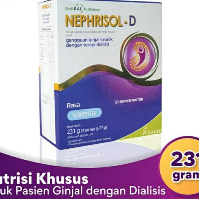 

[[BISA COD]] Susu ginjal Nephrisol-D 231 gr vanila NEPHRISOL D 231gr GRATIS ONGKIR Kode 358