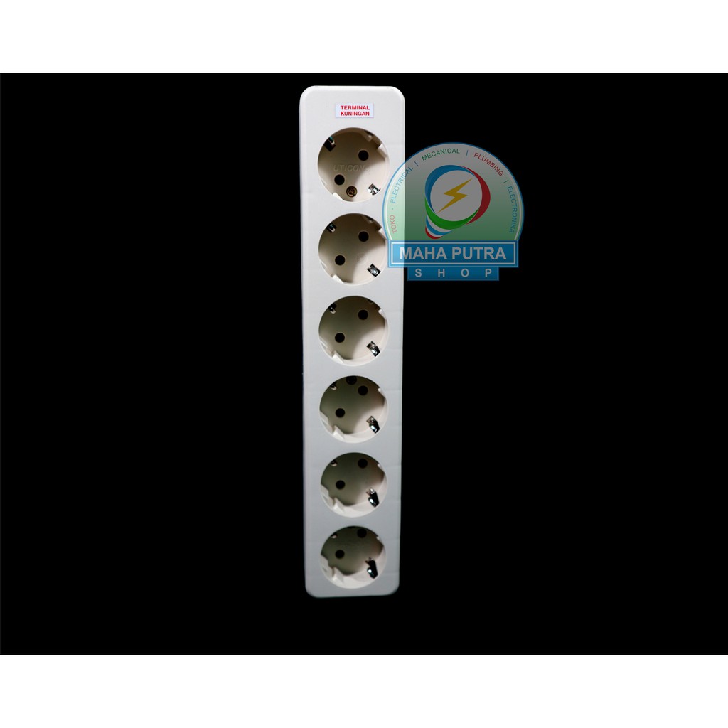 STOP KONTAK LUBANG ENAM 6 MERK UTICON. STOP KONTAK LISTRIK