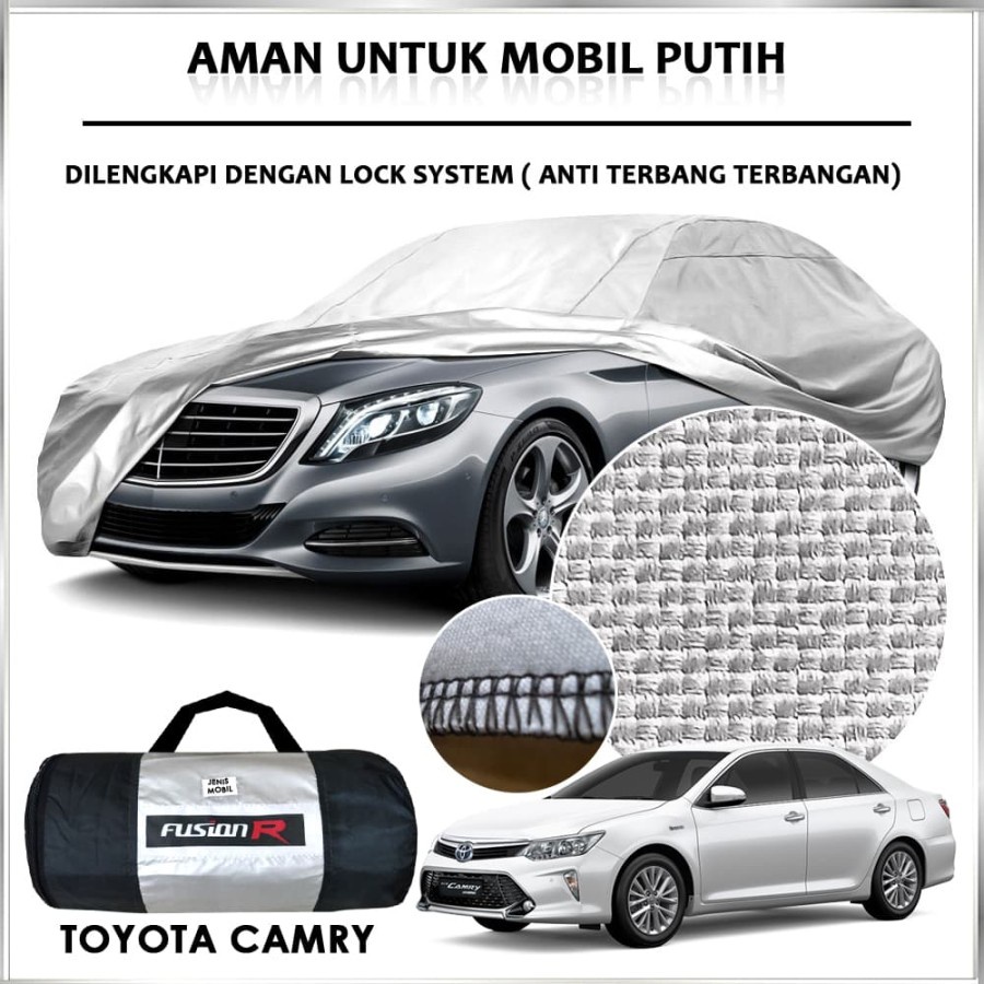 Cover Sarung  Mobil Putih CAMRY Waterproof