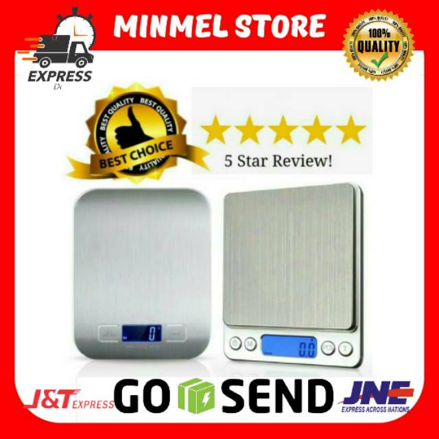 TIMBANGAN DAPUR EMAS GRAM DIGITAL SCALE 1KG 5KG AKURAT ADA FUNGSI TARE