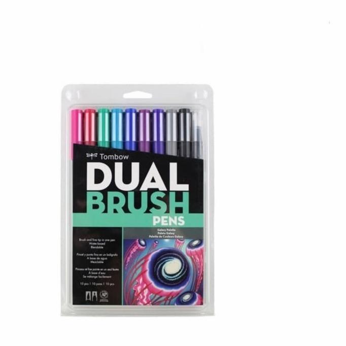 

(BISA COD) Tombow Dual Brush Pen ABT Galaxy Palette Set 10 pcs SALE Kode 1052