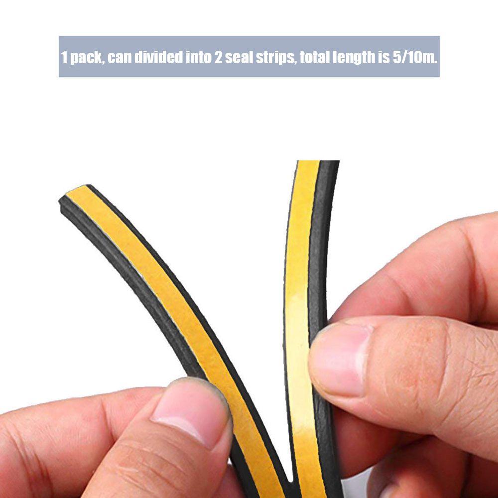 CHOOKYY 5/10m Seal Strip Perekat Diri Weather Strips Anti Tabrak Serut Excluder