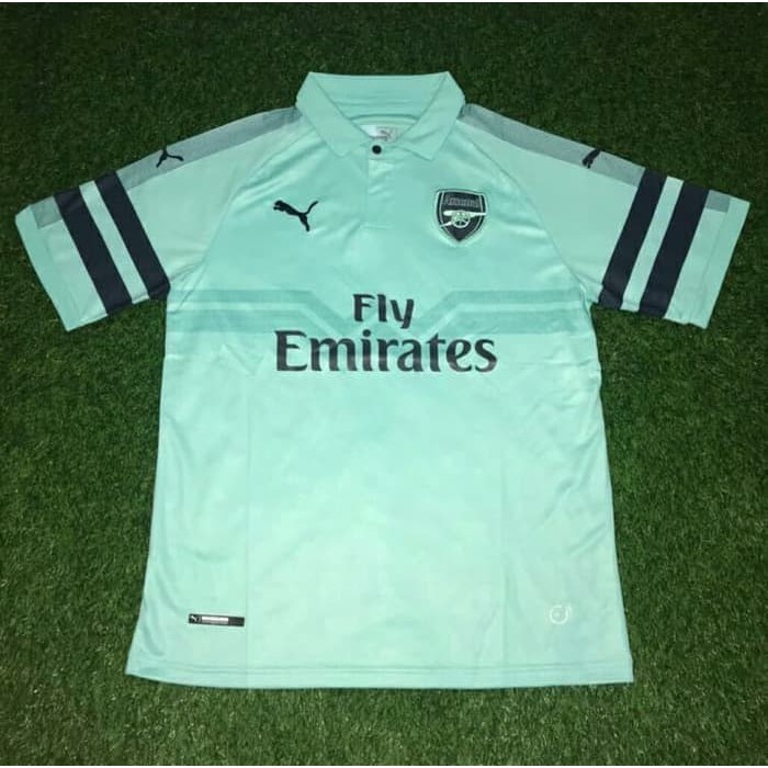 HIJAU JERSEY BOLA ARSENAL 3RD 2018 2019 GRADE ORI
