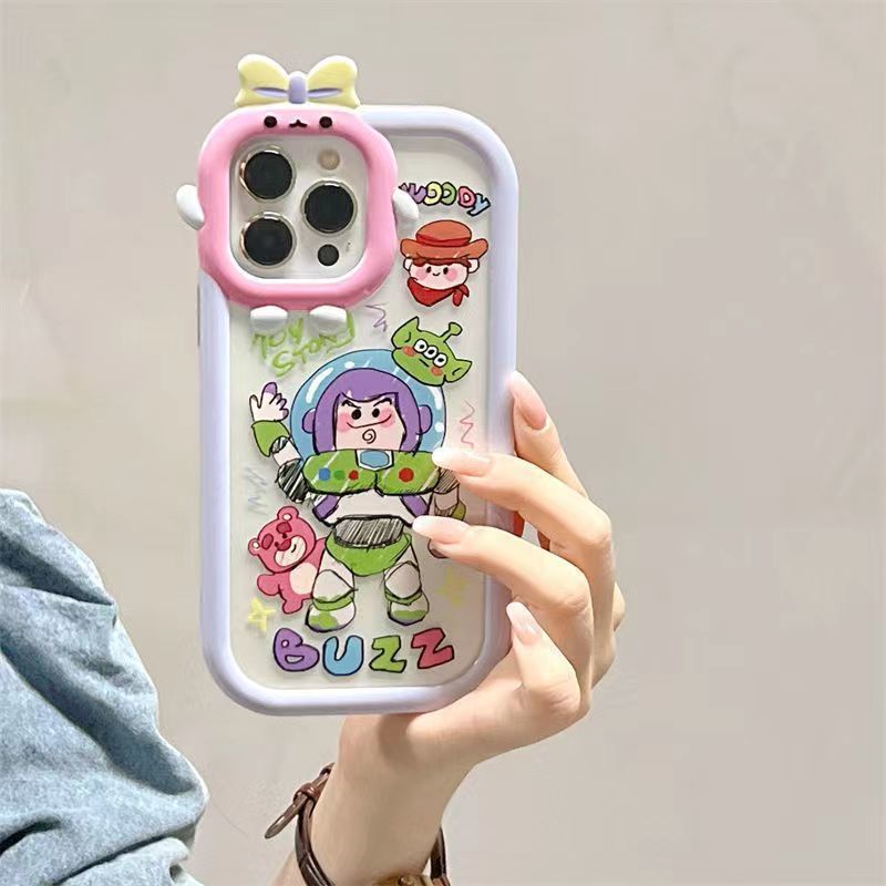 Ins Soft Case Silikon Motif Graffiti Buzz Lightyear Untuk Iphone 13promax X 12 11 XSMAX