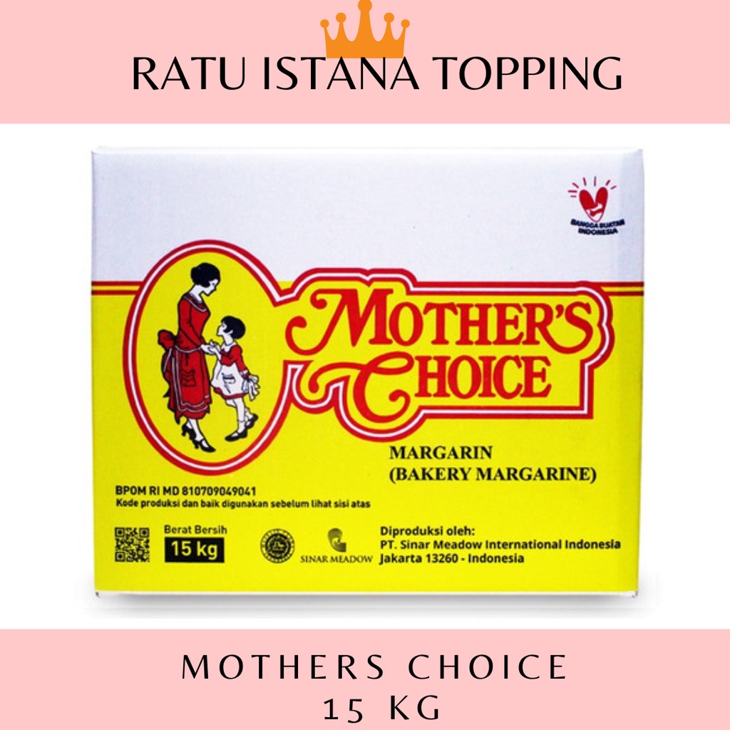 

MARGARINE MOTHER'S CHOICE 15 KG-MOTHER'S CHOICE 1 KARTON-MENTEGA MARTABAK ENAK GRAB EXPRESS ONLY