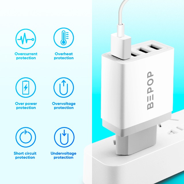 Bepop Charger QC3.0 Fast Charging 4 Ports