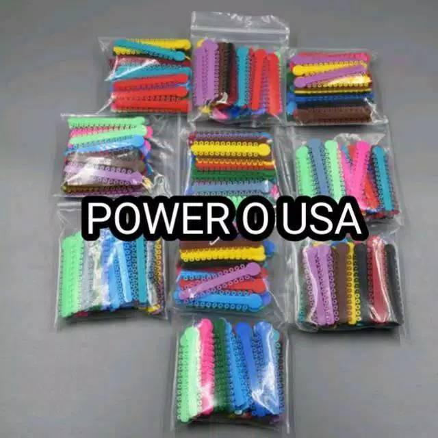 KARET BEHEL / POWER O USA 1 PACK ISI 20 STIK ( 20 warna )