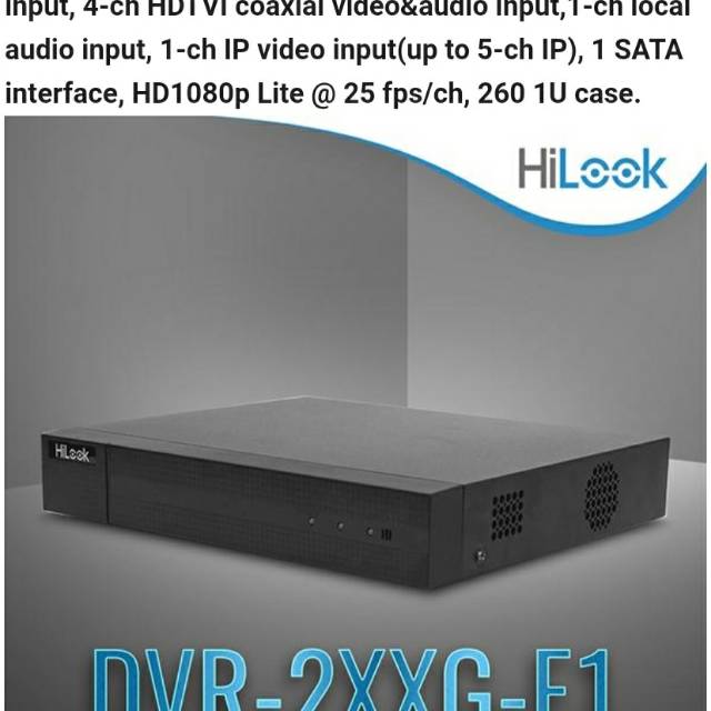 Hilook DVR 4CH 1080p cctv
